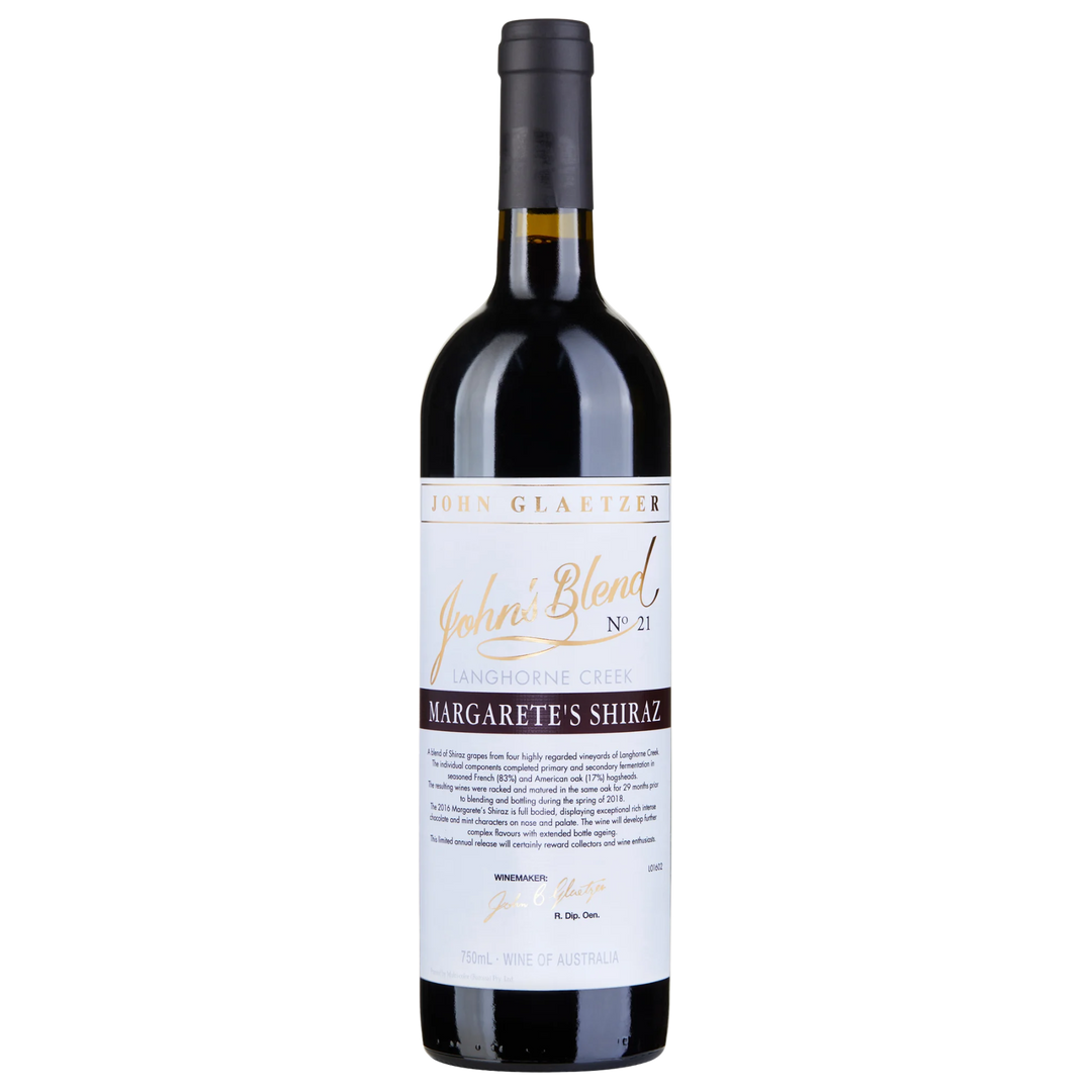 JOHN GLAETZER JOHNS BLEND NO24 MARGARETES SHIRAZ 750ML