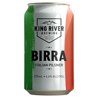 KING RIVER BREWING BIRRA ITALIAN PILSNER CAN 375ML