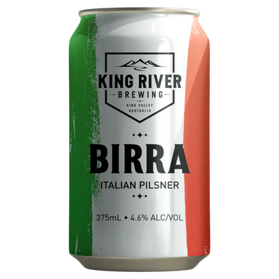 KING RIVER BREWING BIRRA ITALIAN PILSNER CAN 375ML