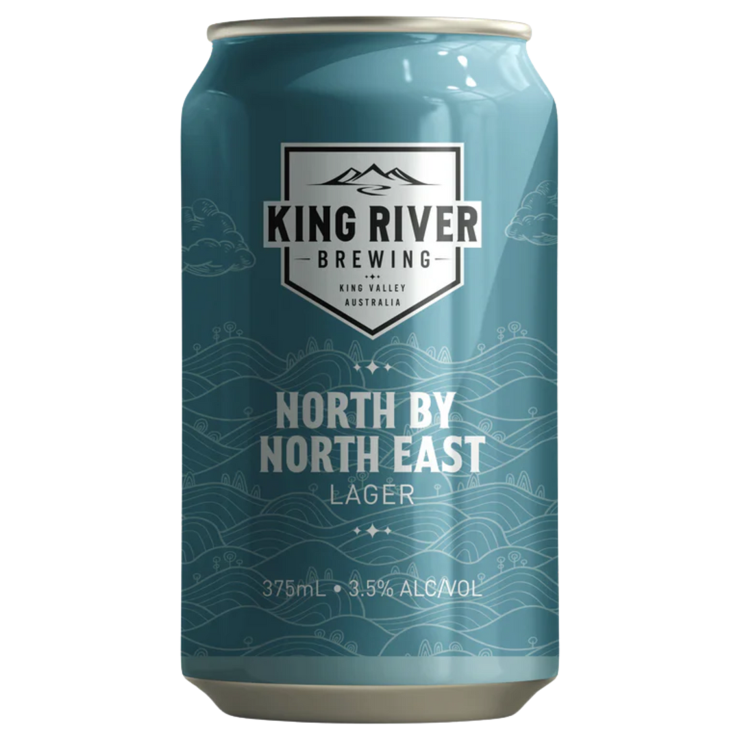KING RIVER BREWING NORTH BY NORTH EAST LAGER CAN 375ML