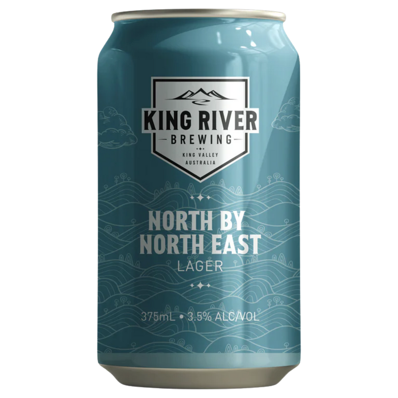 KING RIVER BREWING NORTH BY NORTH EAST LAGER CAN 375ML