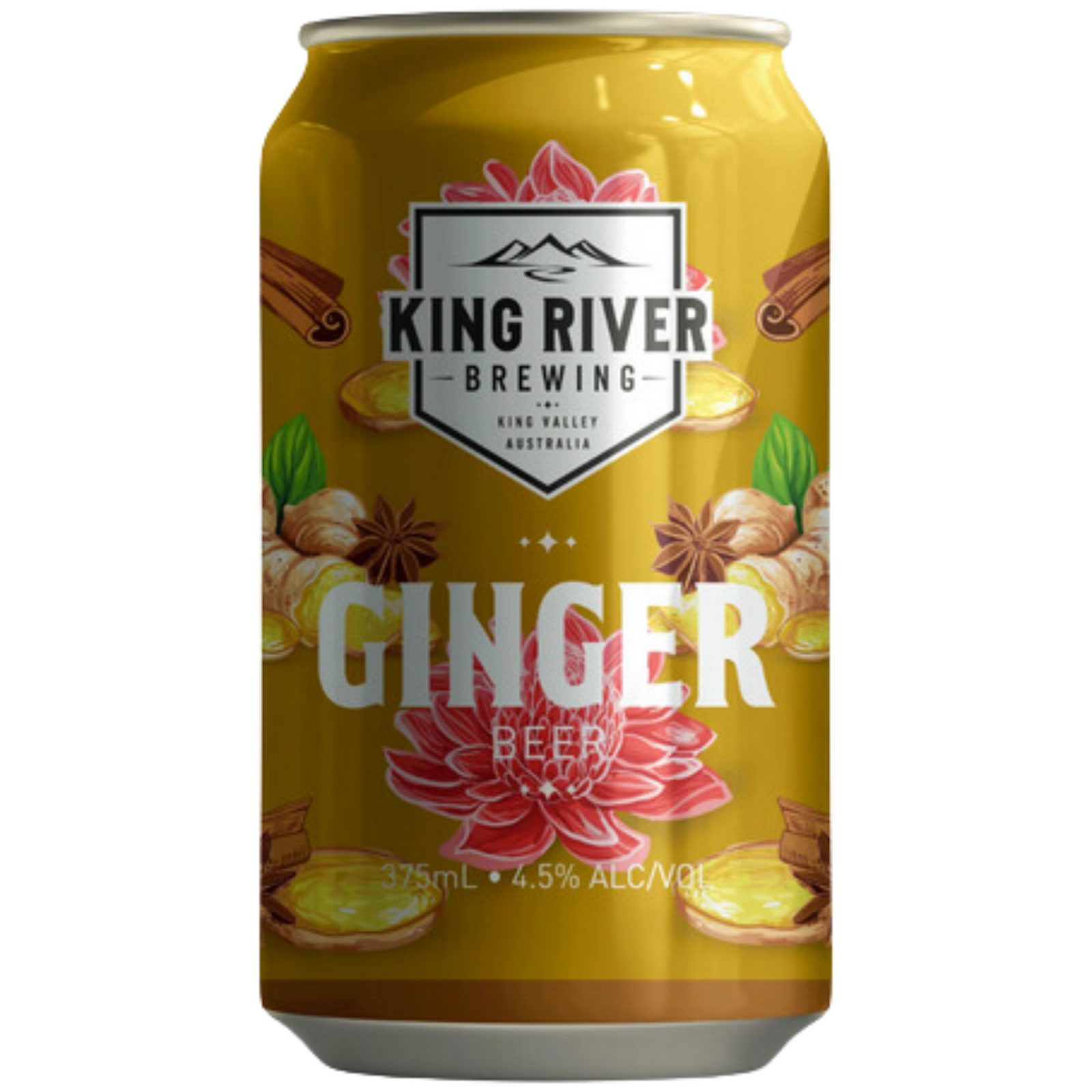KING RIVER GINGER BEER CAN 375ML