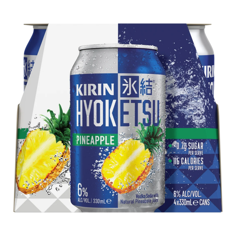 KIRIN HYOKETSU PINEAPPLE CAN 330ML 4 PACK