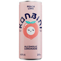 KONBINI PEACH LIME ALCOHOLIC LEMONADE CAN 250ML