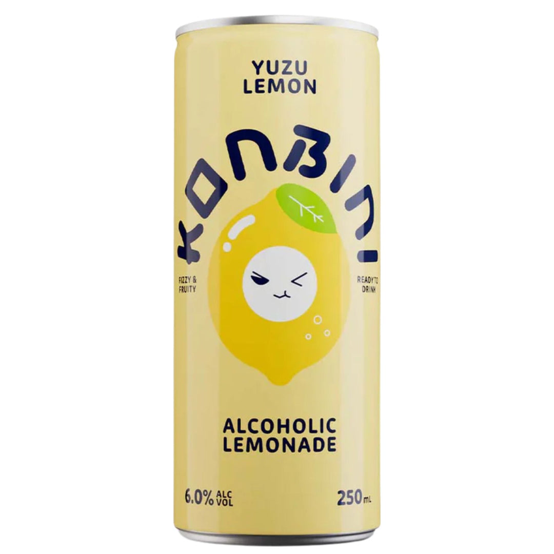 KONBINI YUZU LEMON ALCOHOLIC LEMONADE CAN 250ML