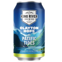 King River Brewing Pacific Tides NZ Pilsner Can 375ml