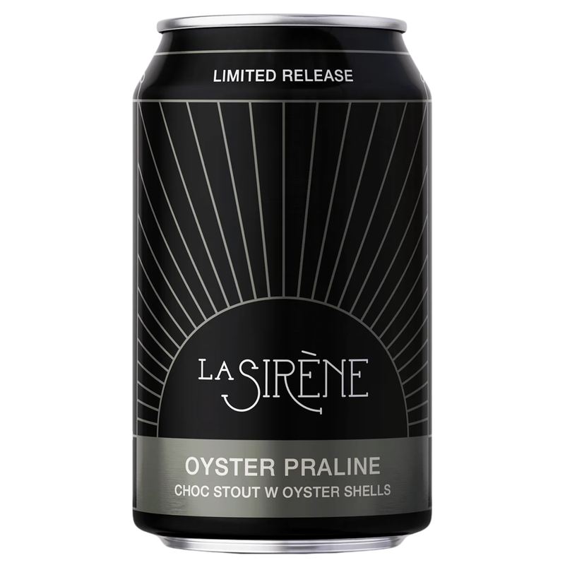 LA SIRENE OYSTER PRALINE CHOC STOUT W OYSTER SHELLS CAN 330ML