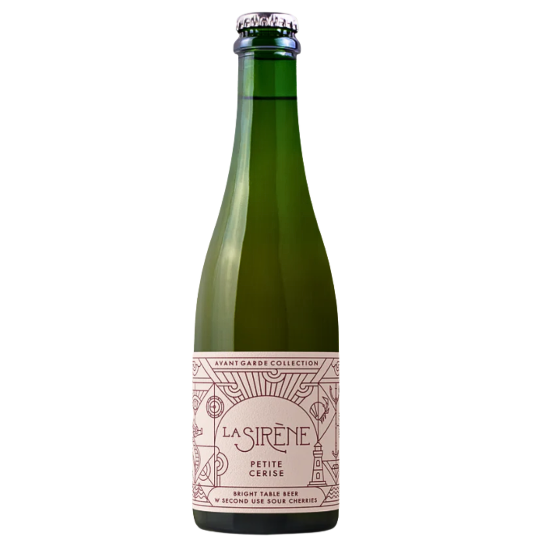LA SIRENE PETITE CERISE BRIGHT TABLE BEER W SECOND USE SOUR CHERRIES 375ML
