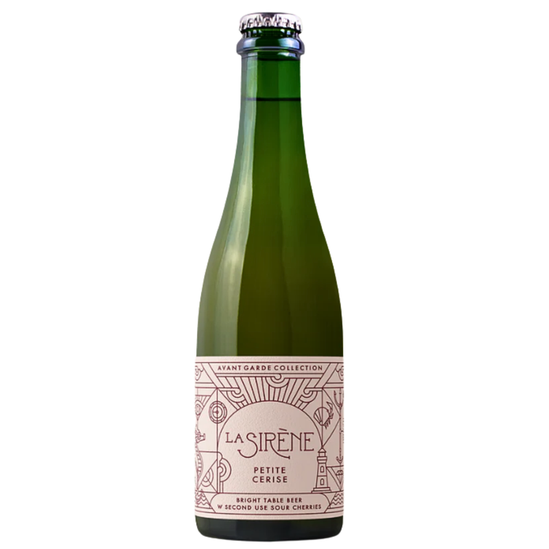 LA SIRENE PETITE CERISE BRIGHT TABLE BEER W SECOND USE SOUR CHERRIES 375ML