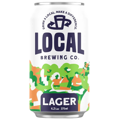 LOCAL BREWING CO LAGER CAN 375ML