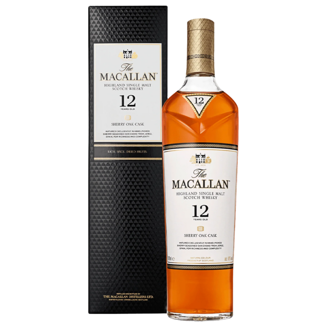 MACALLAN SHERRY OAK 12YO SINGLE MALT SCOTCH WHISKY 700ML
