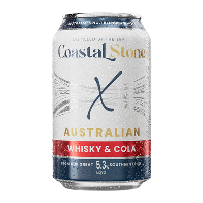 MANLY SPIRITS COASTAL STONE WHISKY & COLA CAN 330ML