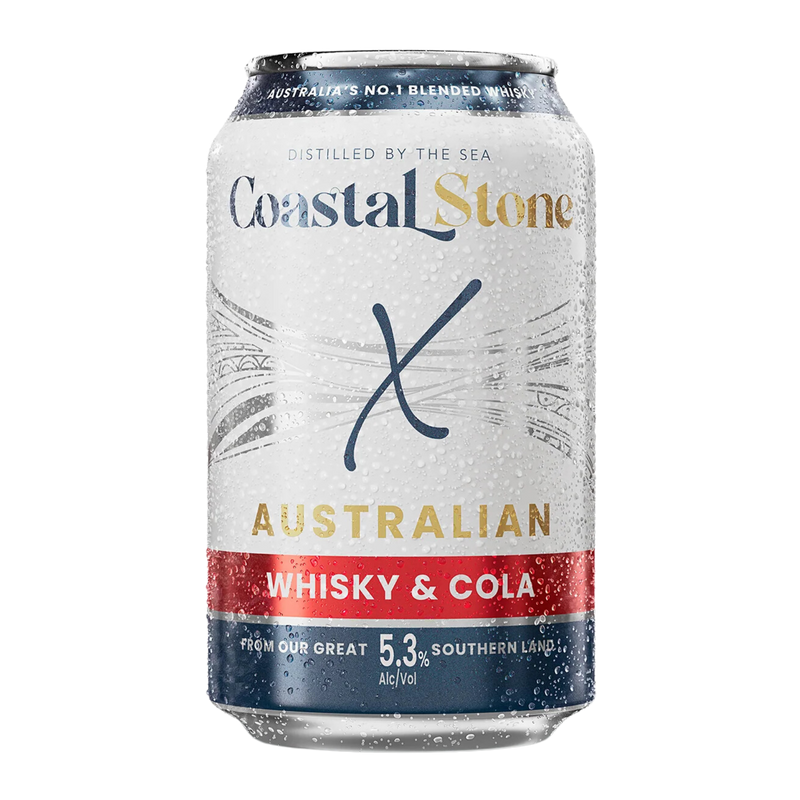 MANLY SPIRITS COASTAL STONE WHISKY & COLA CAN 330ML