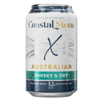 MANLY SPIRITS COASTAL STONE WHISKY & DRY CAN 330ML