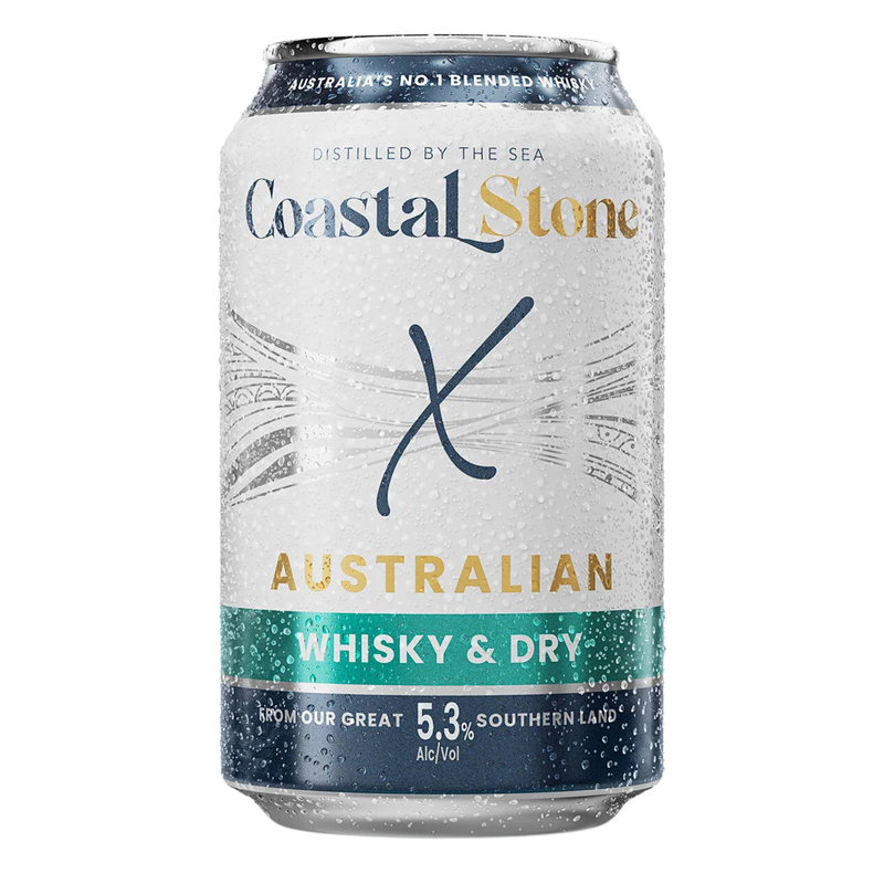 MANLY SPIRITS COASTAL STONE WHISKY & DRY CAN 330ML