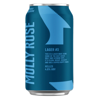 MOLLY ROSE LAGER #3 CAN 375ML