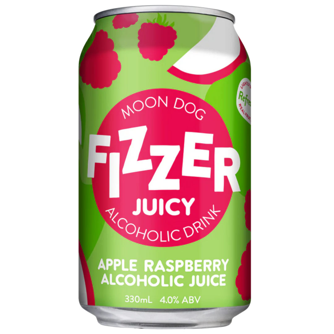 MOON DOG FIZZER  APPLE RASPBERRY CAN 330ML