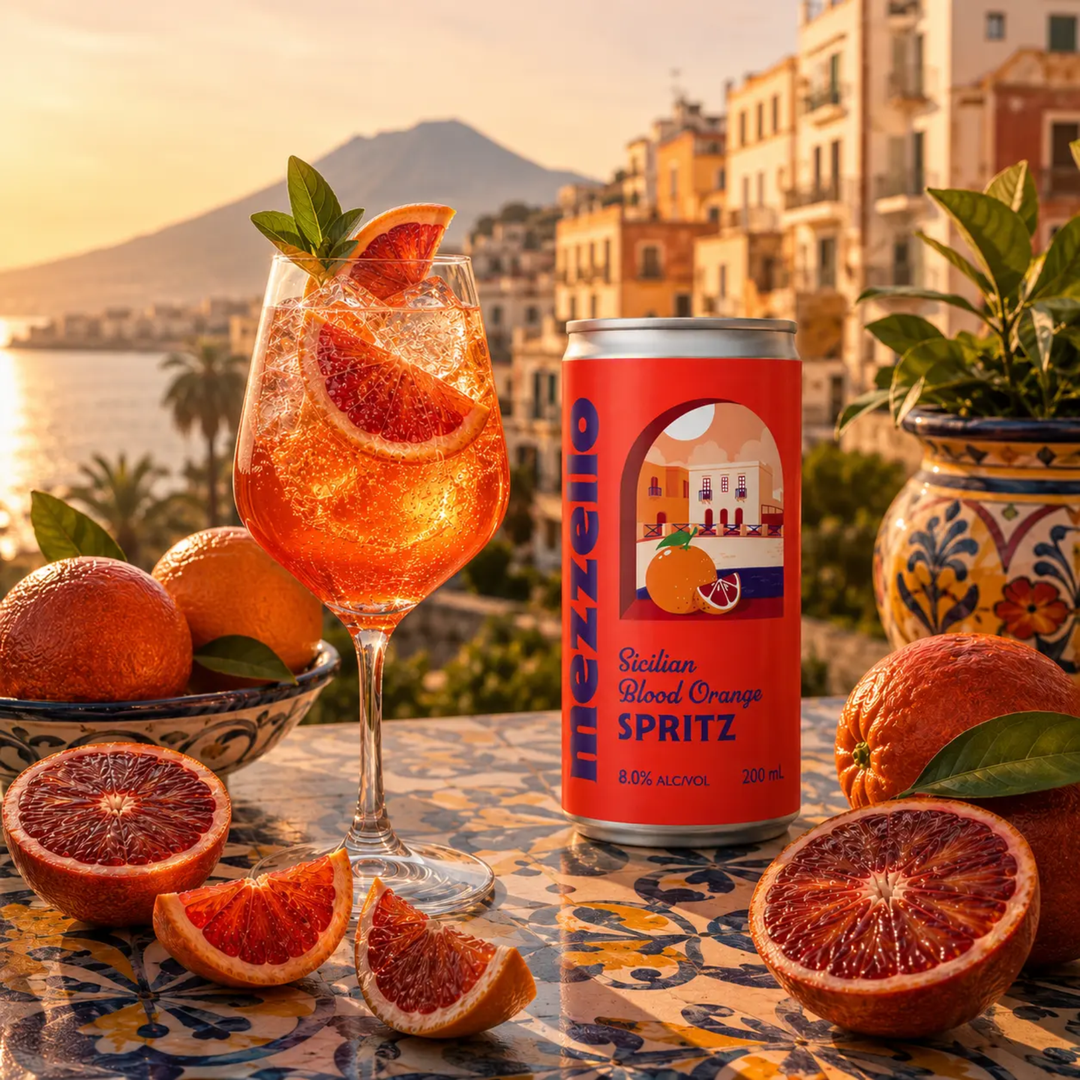 Mezzello Sicilian Blood Orange Spritz Can 200ml