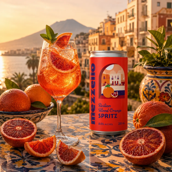 Mezzello Sicilian Blood Orange Spritz Can 200ml