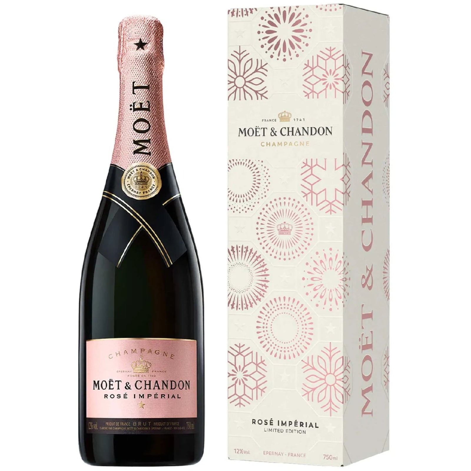 Moet & Chandon Rose Imperial NV with Star Burst Gift Box