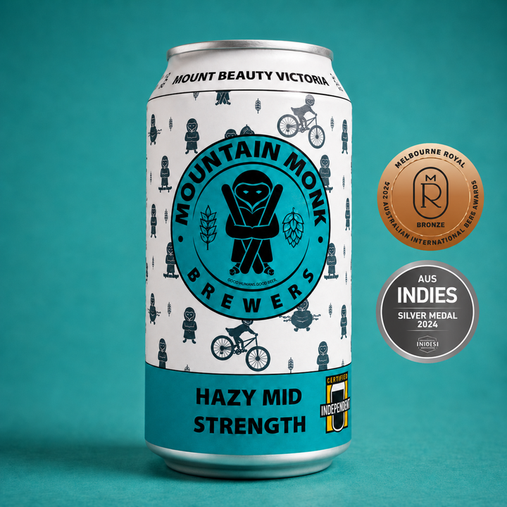 Mountain Monk Brewers Hazy Mid Strength Can  375ml