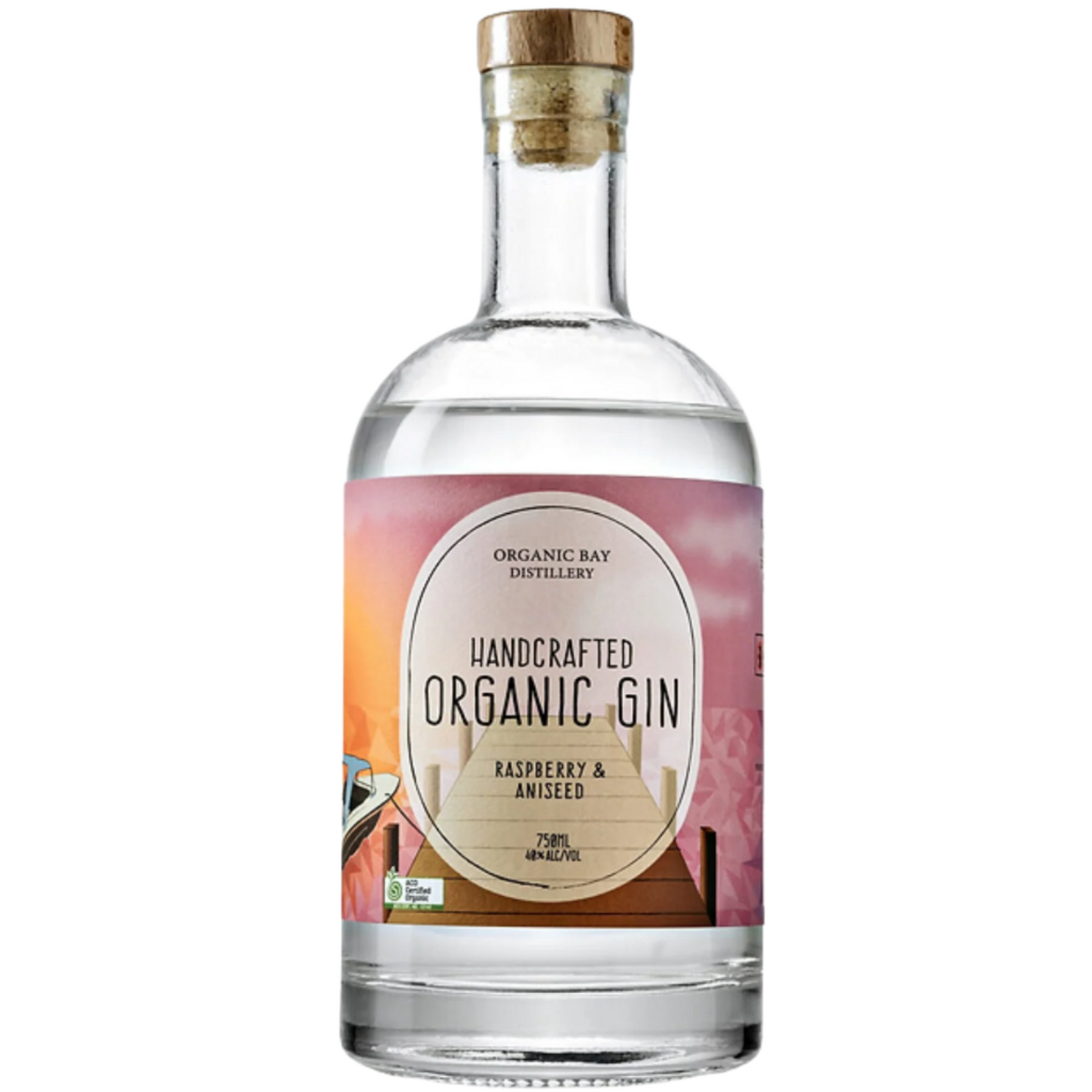 ORGANIC BAY RASPBERRY & ANISEED GIN 750ML