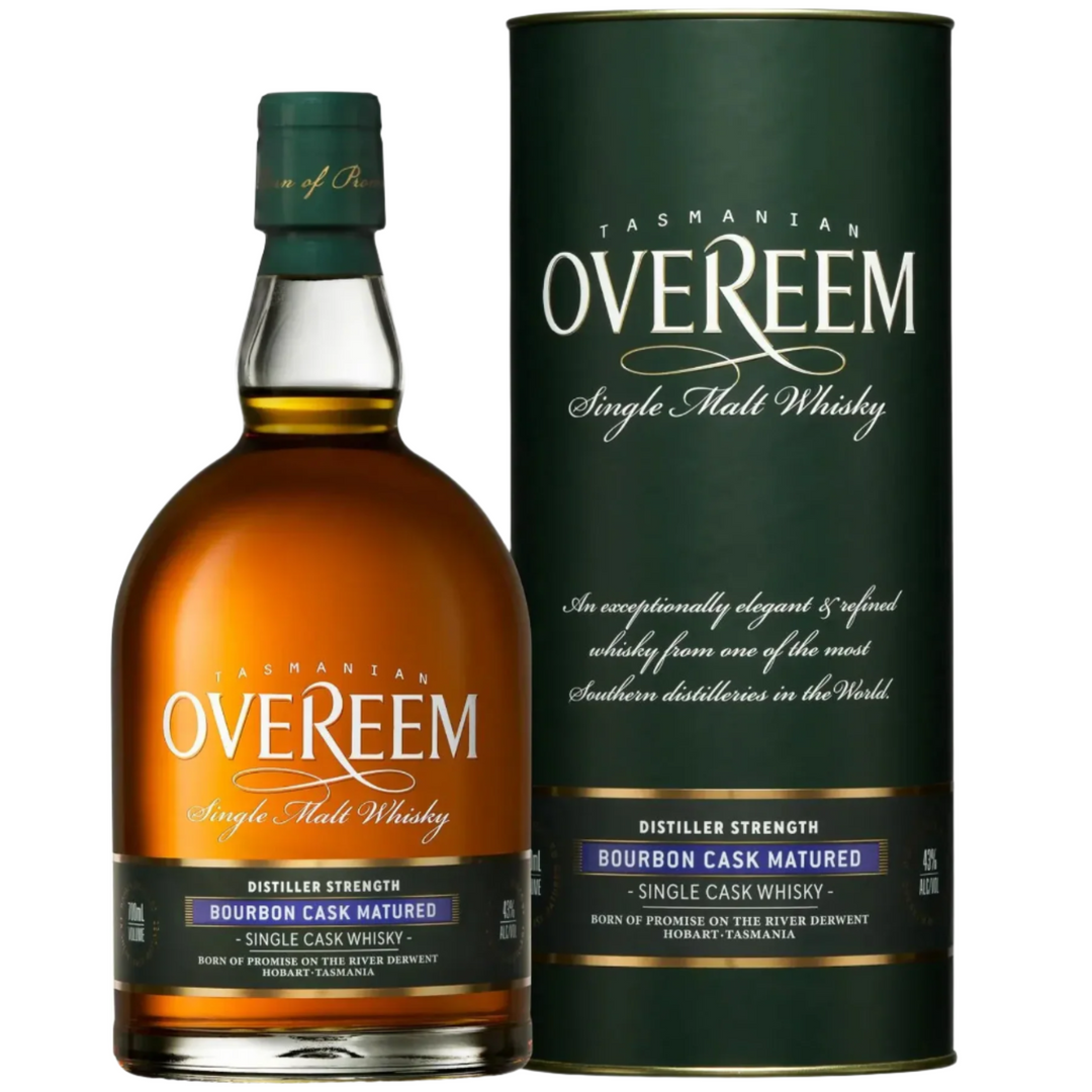 OVEREEM BOURBON CASK SINGLE MALT WHISKEY 43% 700ML
