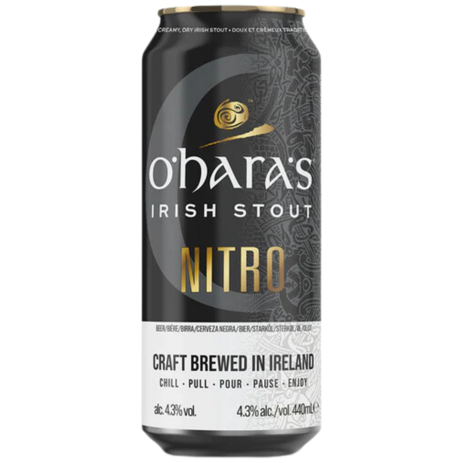 O'HARA'S NITRO IRISH STOUT CAN 440ML
