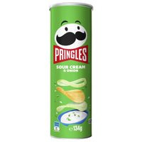 PRINGLES SOUR CREAM & ONION CHIPS 134G