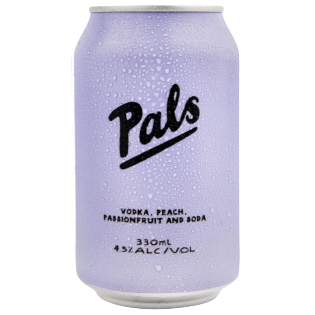Pals Vodka Peach Passionfruit And Soda Can 330ml