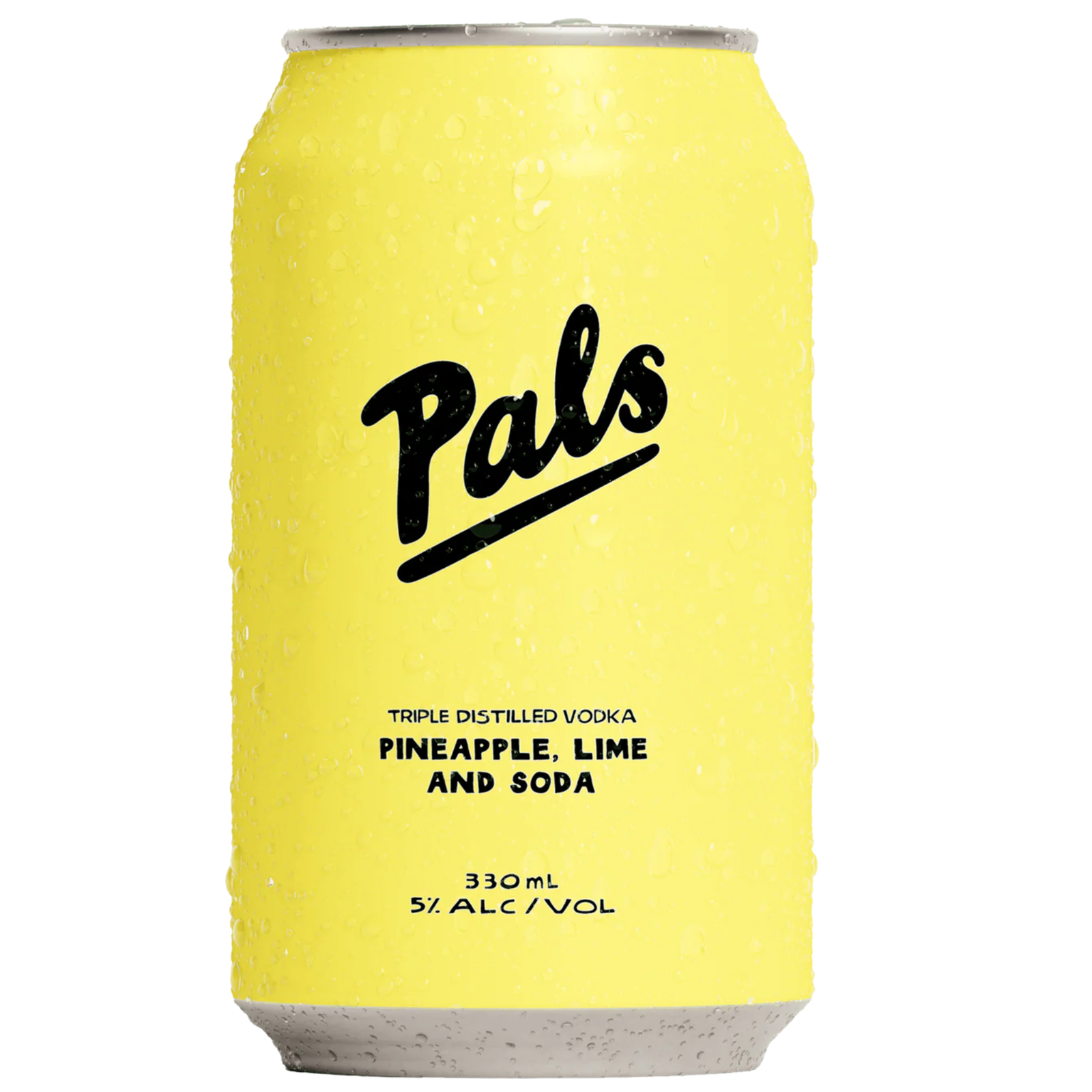 Pals Vodka Pineapple Lime And Soda Can 330ml