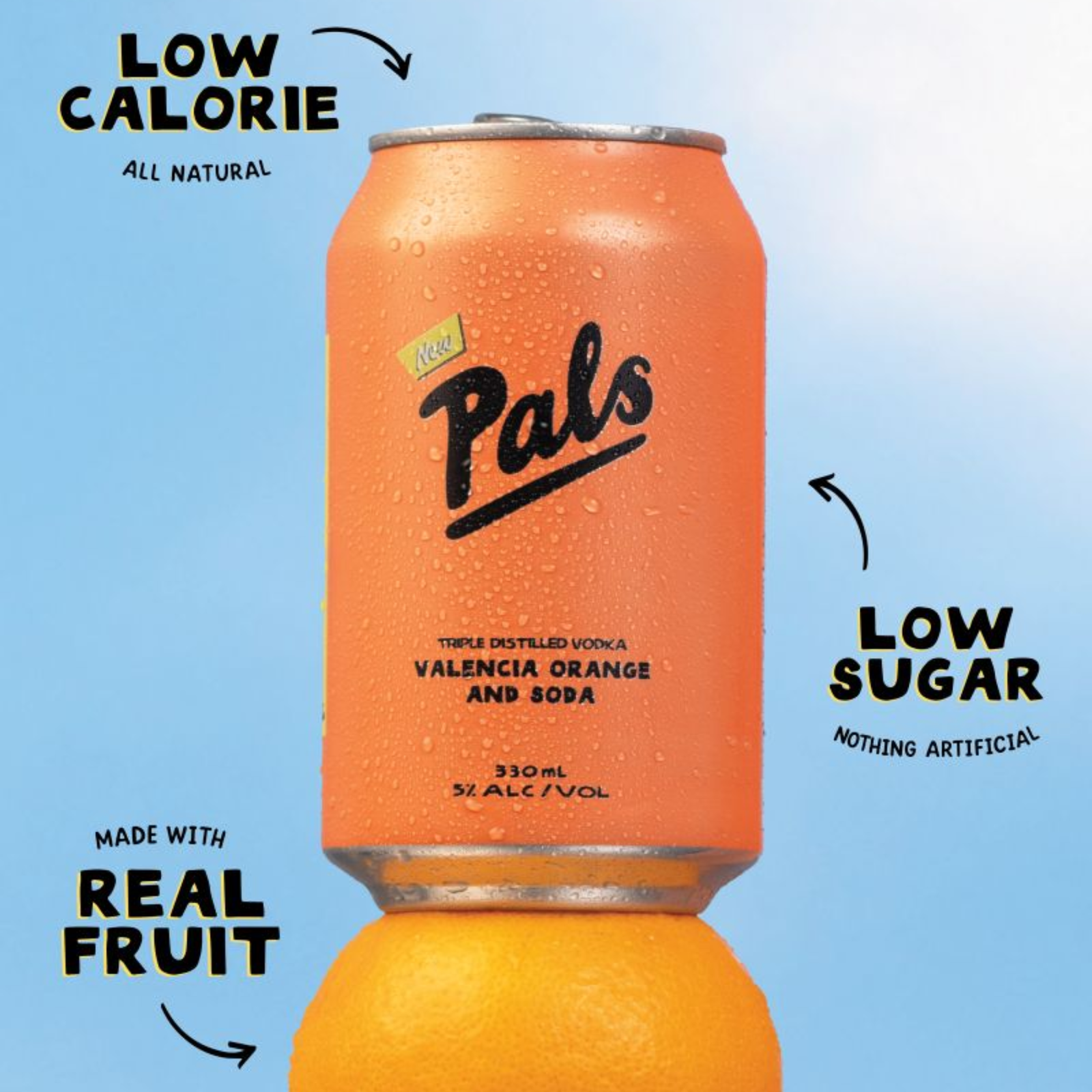 Pals Vodka Valencia Orange And Soda