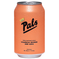 Pals Vodka Valencia Orange And Soda Can 330ml