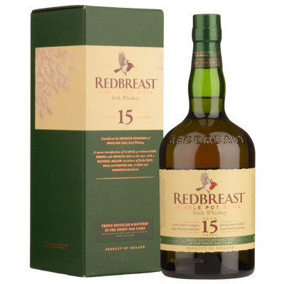 REDBREAST SINGLE POT STILL IRISH WHISKEY 15YO 700ML