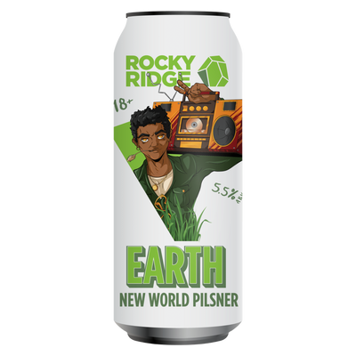 ROCKY RIDGE EARTH NEW WORLD PILSNER CAN 500ML