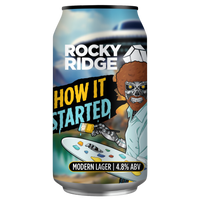 ROCKY RIDGE HOW IT STARTED MODERN LAGER CAN 375ML