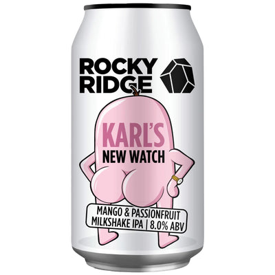 ROCKY RIDGE KARL'S NEW WATCH MANGO & PASSIONFRUIT MILKSHAKE IPA CAN 375ML