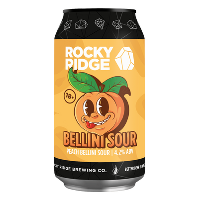 ROCKY RIDGE PEACH BELLINI SOUR CAN 375ML