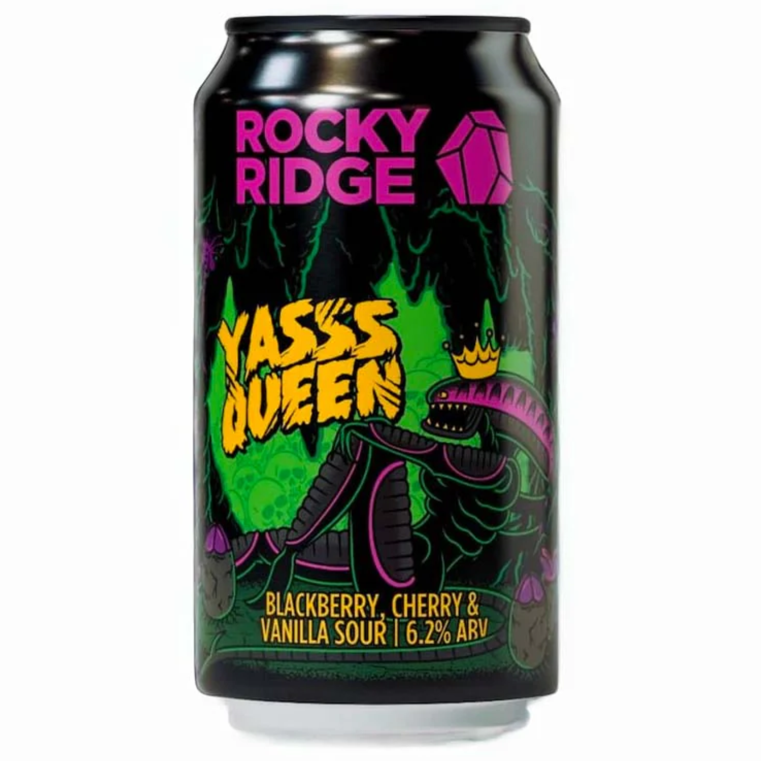 ROCKY RIDGE YASSS QUEEN BLACKBERRY, CHERRY & VANILLA SOUR CAN 375ML