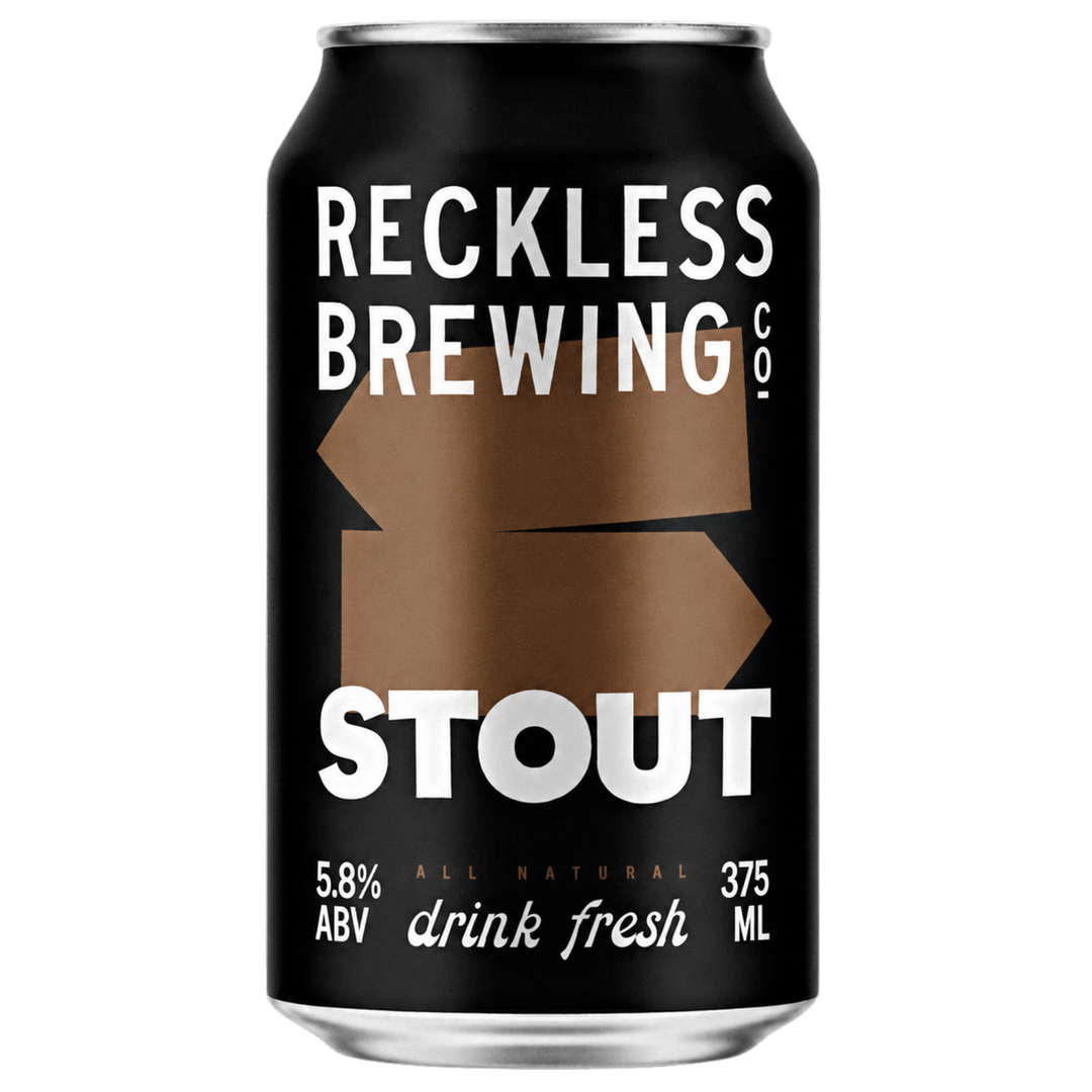 Reckless Brewing Stout Can 375ml
