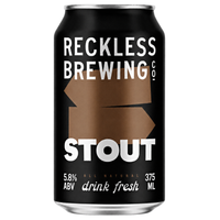 Reckless Brewing Stout Can 375ml