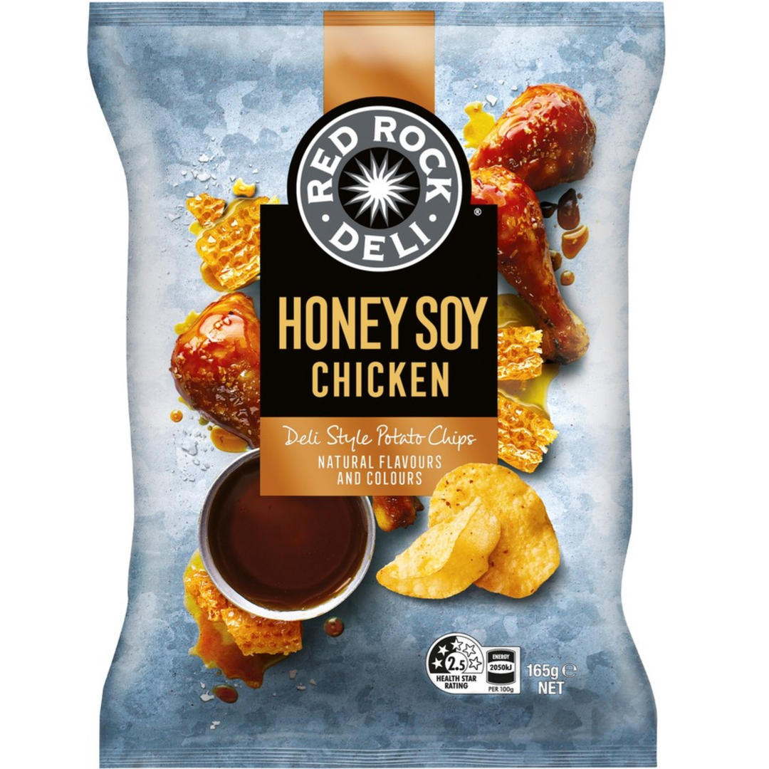 Red Rock Honey Soy Chicken Chips 165g