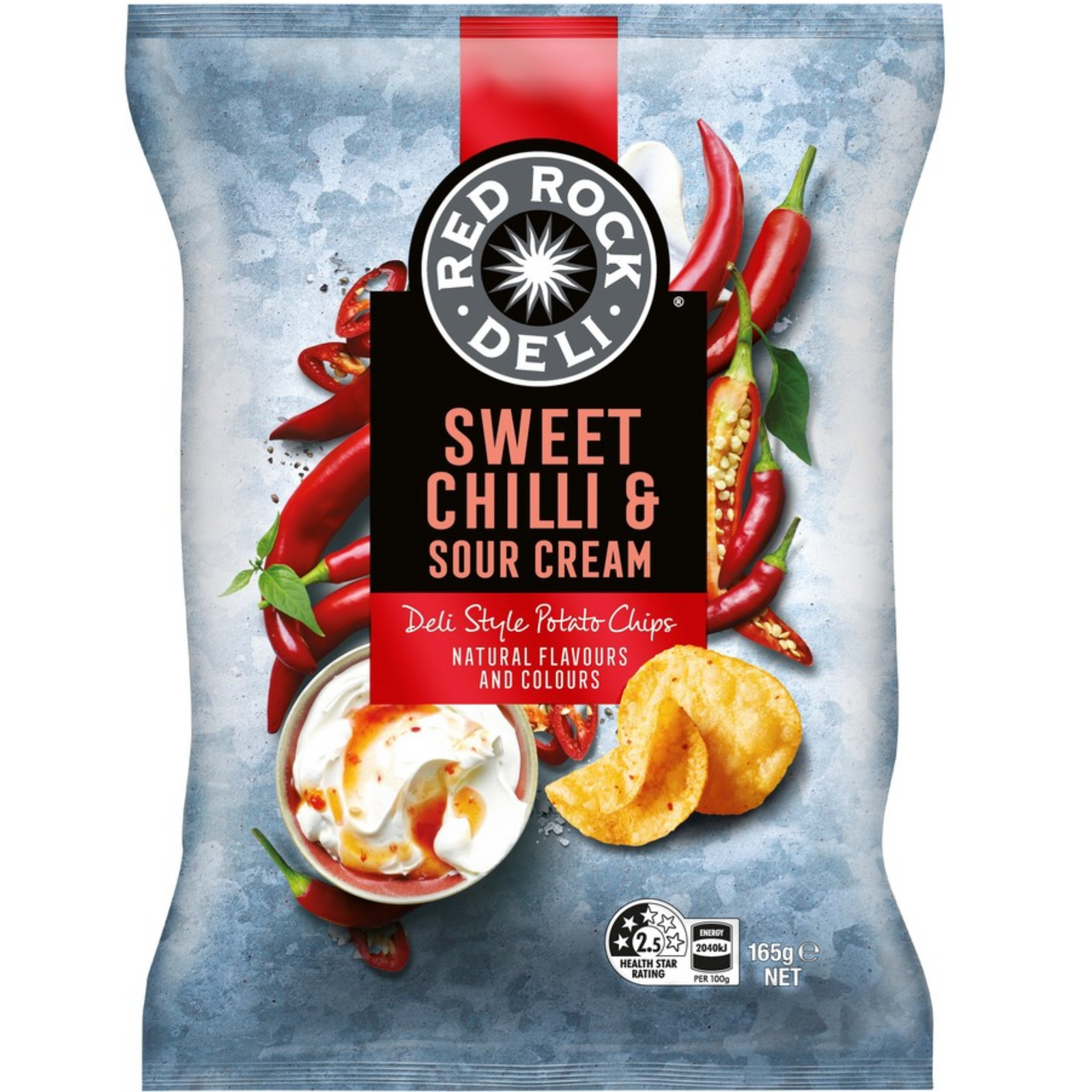 Red Rock Sweet Chilli & Sour Cream Chips 165g
