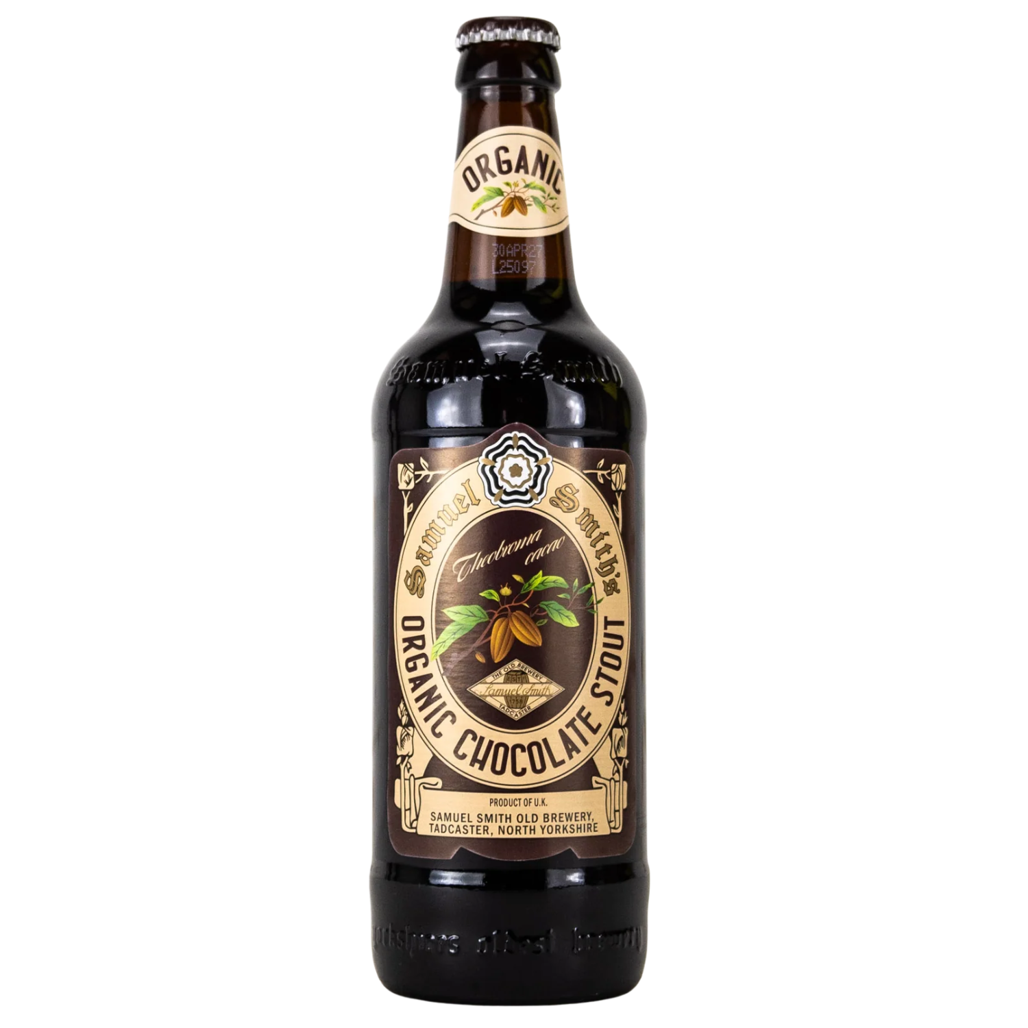 SAMUEL SMITH ORGANIC CHOCOLATE STOUT BOTTLE 500ML