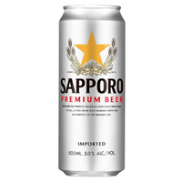 SAPPORO PREMIUM BEER CAN 500ML