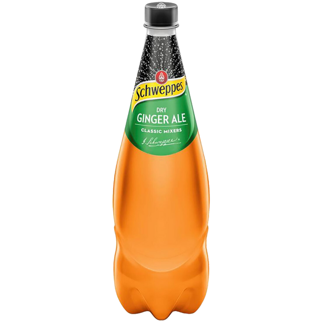 SCHWEPPES DRY GINGER BOTTLE 1.1L