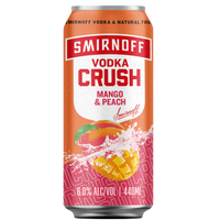 SMIRNOFF CRUSH PEACH & MANGO 6% CANS 440ML