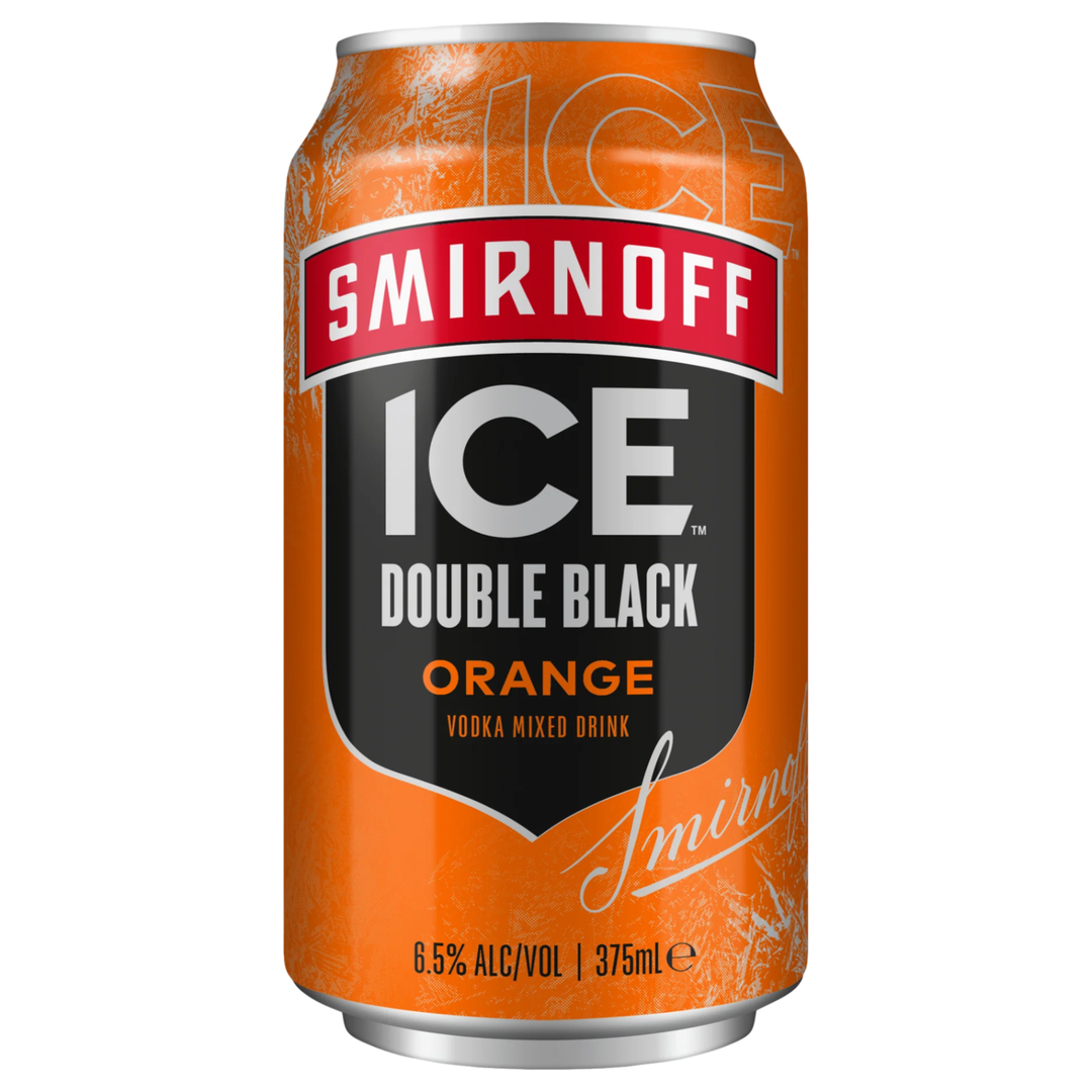 SMIRNOFF ICE DOUBLE BLACK ORANGE 375ML