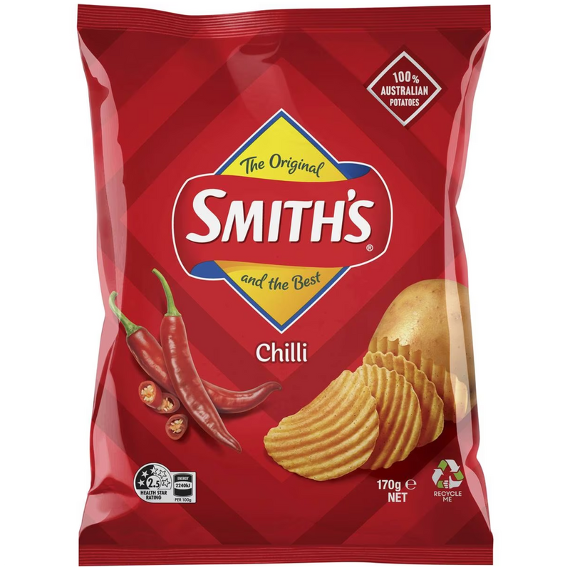 SMITHS CHILLI CHIPS 170GM