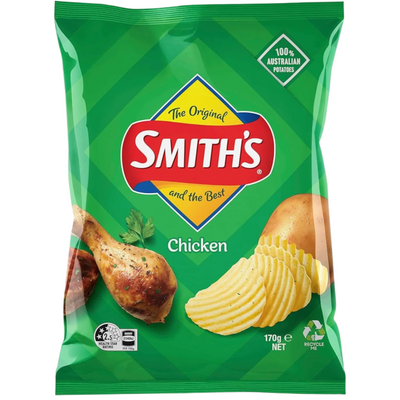 SMITHS CRINKLE CHICKEN CHIPS 170G